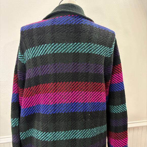 Torrid Plus Size 5X Coatigan Collared Sweater Duster Cardigan Striped Pockets - Picture 4 of 13